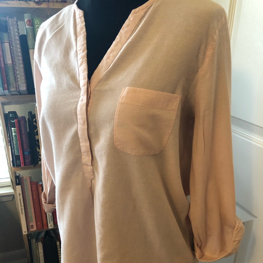 Light pink button down cotton shirt